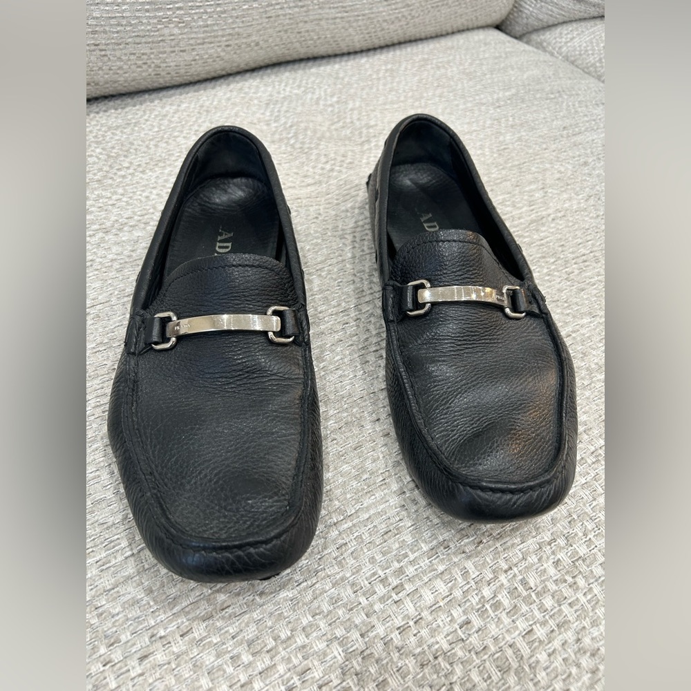 Men’s Prada Size 8.5 Black Driver Shoe